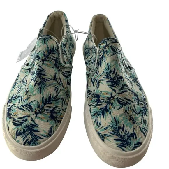 NEW Nautica SLIP ON Loafers Shoes Sneakers CANDLER Navy Palm - Men's Size 10 - Picture 2 of 9